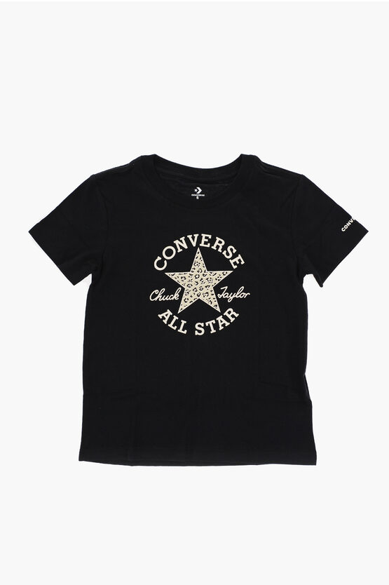 Converse All Star Chuck Taylor Solid Color Crewneck T-shirt With Cont