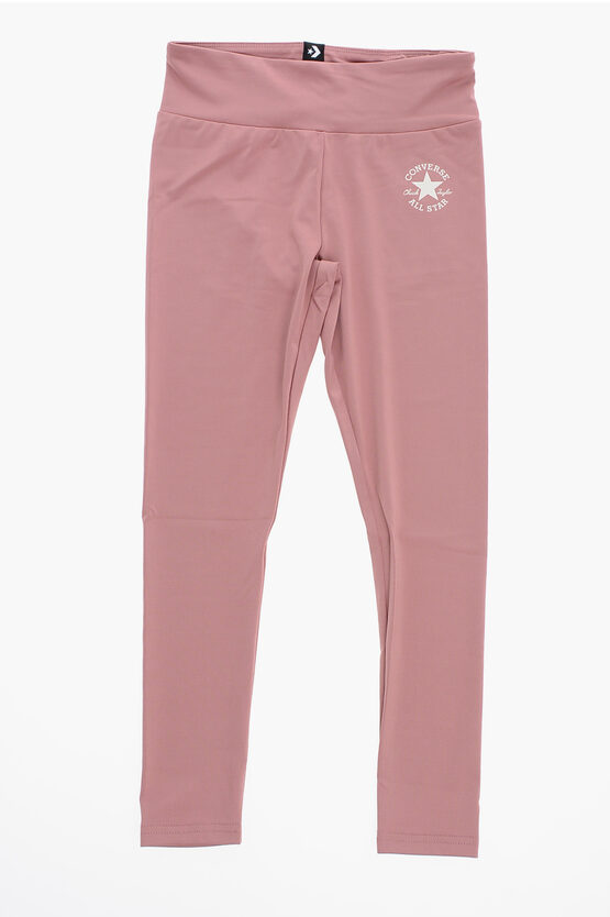 Converse All Star Chuck Taylor Solid Color Leggings In Pink