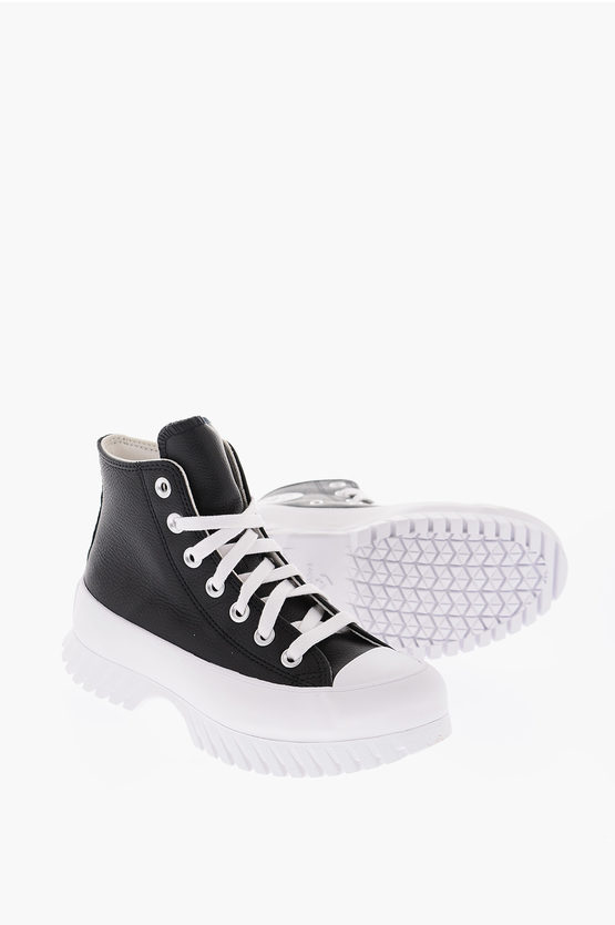 Converse All Star Chuck Taylor Statement Sole Leather High Top Sneake