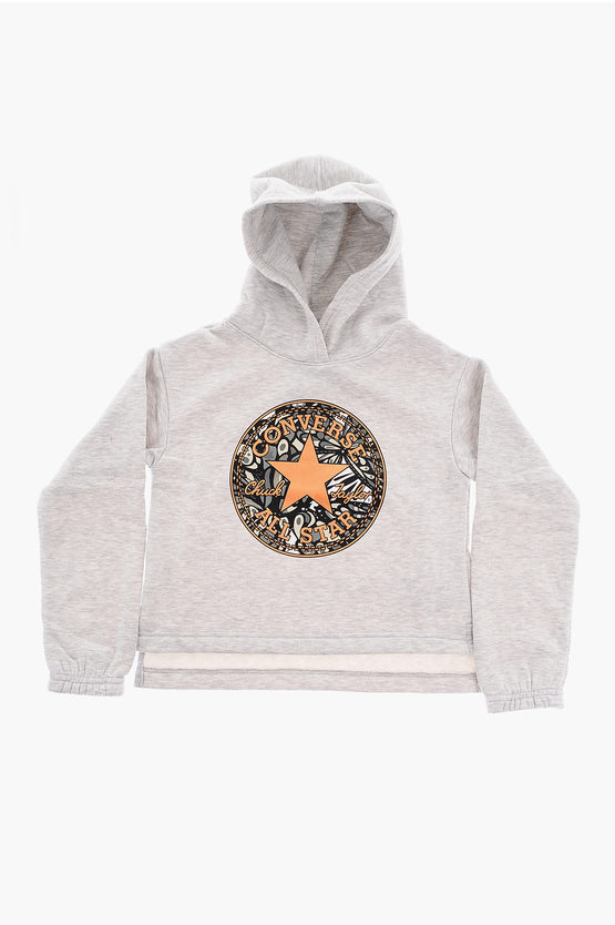 ALL STAR CHUCK TAYLOR Sweatshirt BOXY with Front Patch Logo and Hood