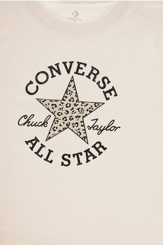 ALL STAR CHUCK TAYLOR T-Shirt Girocollo con Logo Stampato