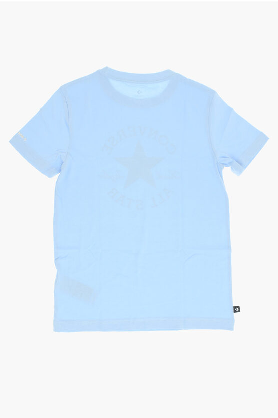 ALL STAR CHUCK TAYLOR T-Shirt Girocollo con Maxi Logo Stampato