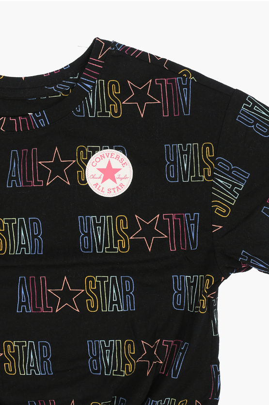ALL STAR CHUCK TAYLOR T-shirt Girocollo con Stampa Logo All Over