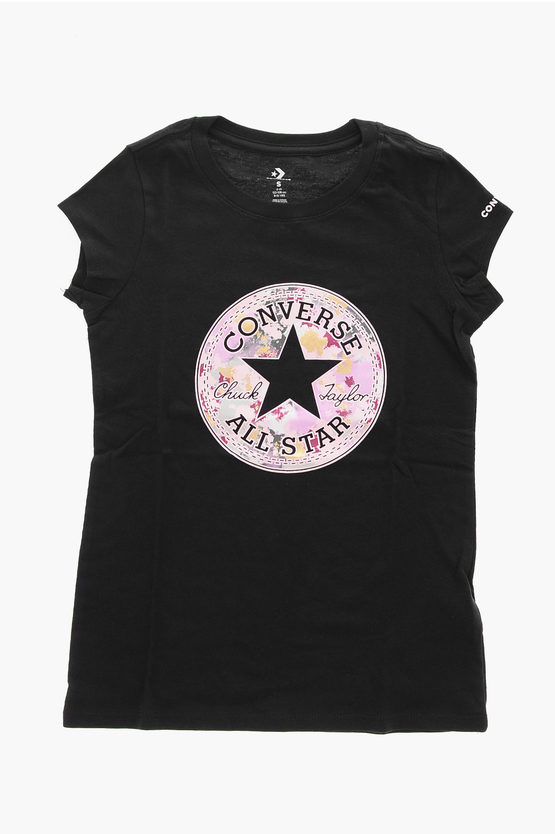 ALL STAR CHUCK TAYLOR T-shirt Girocollo con Stampa sul Fronte