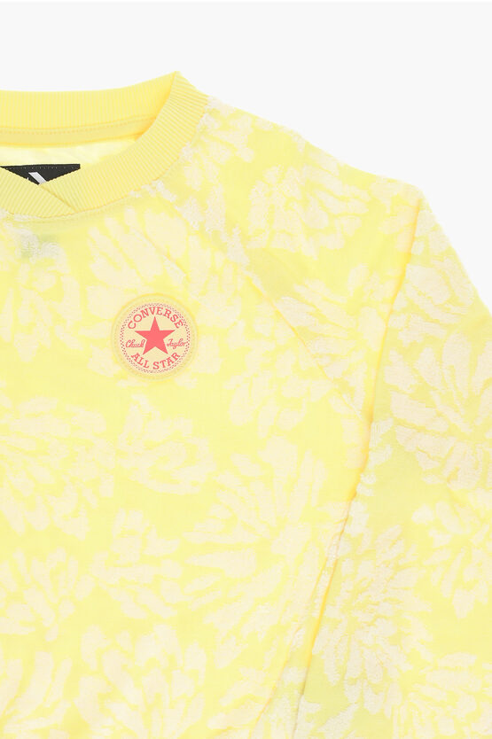 ALL STAR CHUCK TAYLOR T-shirt Girocollo in Jacquard Floreale