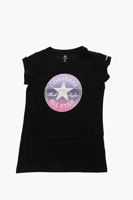 ALL STAR CHUCK TAYLOR T-Shirt mit Rundhalsausschnitt mit Print vorne