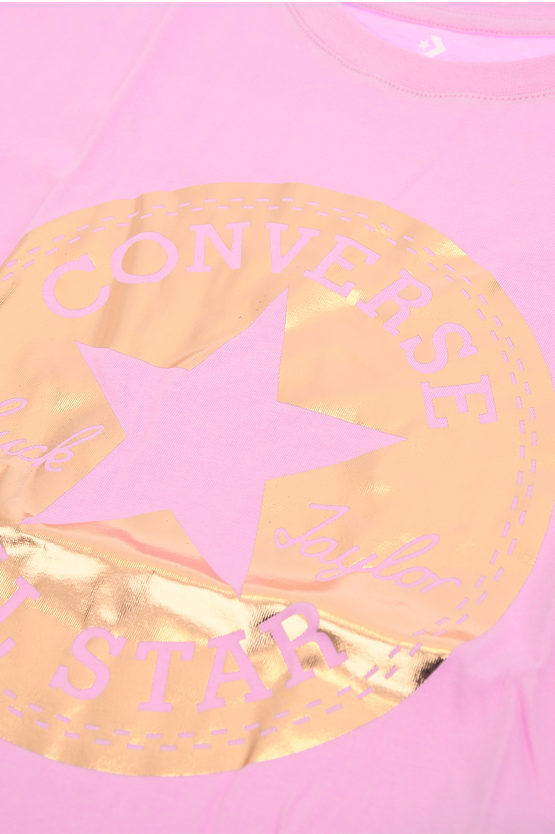 ALL STAR CHUCK TAYLOR T-shirt PATCH SHINY con maxi stampa dorata