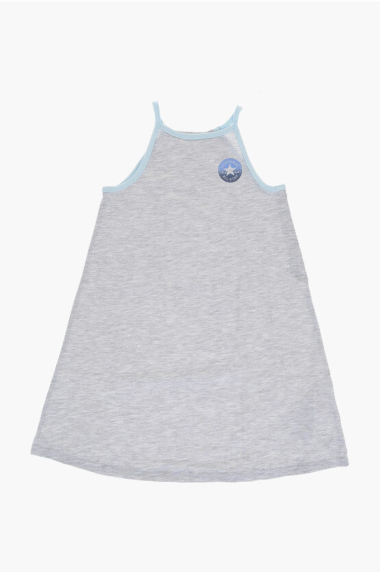Converse All Star Chuck Taylor Tank Dress With Gradient Logo In Gray