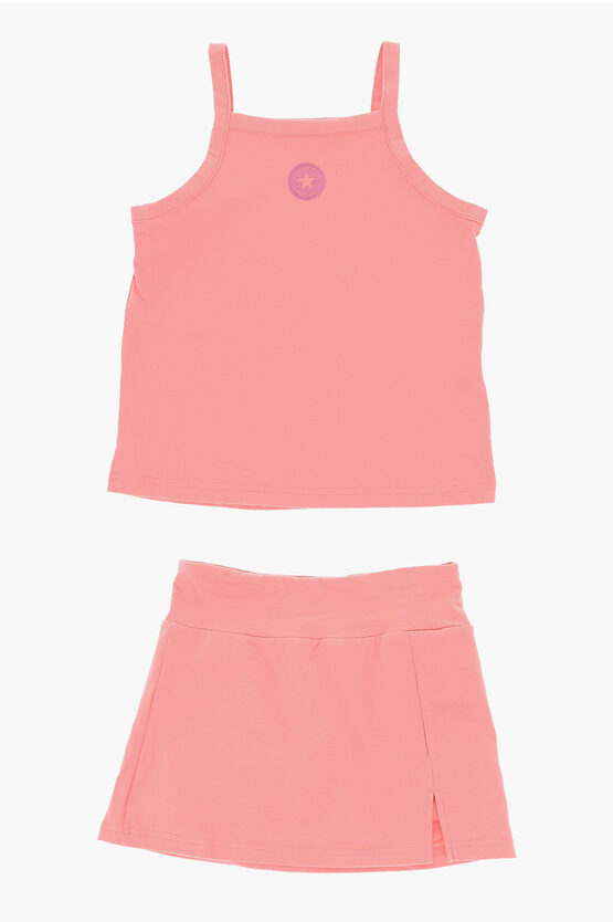 Converse All Star Chuck Taylor Tank Top And Built-in Shorts Set In Pink