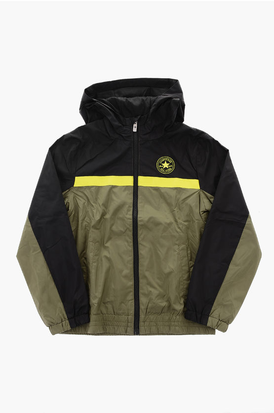 ALL STAR CHUCK TAYLOR Two-Tone Windbreaker with Printed Logo