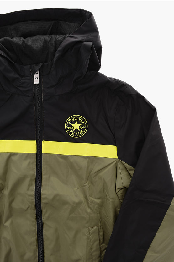 ALL STAR CHUCK TAYLOR Two-Tone Windbreaker with Printed Logo
