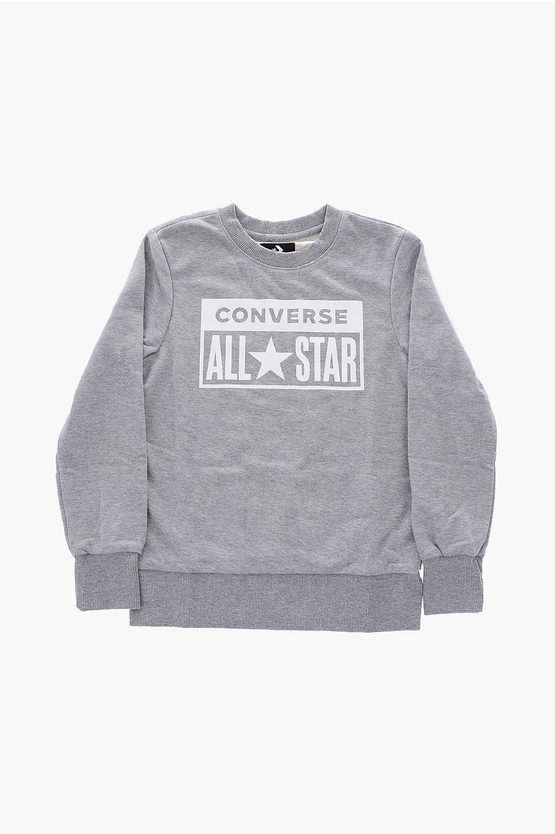 ALL STAR contrasting Printed Crew-Neck Sweatshirt