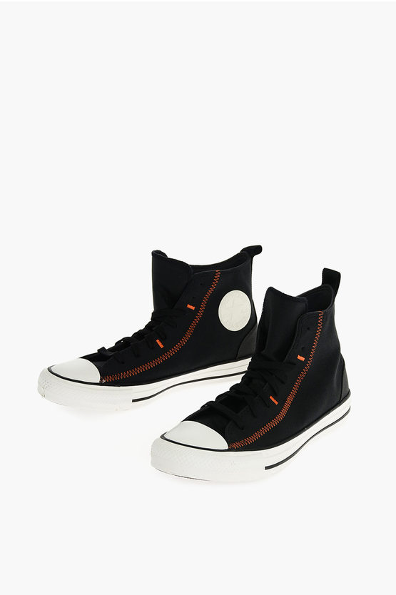 Converse All Star Fabric Sneakers In Black