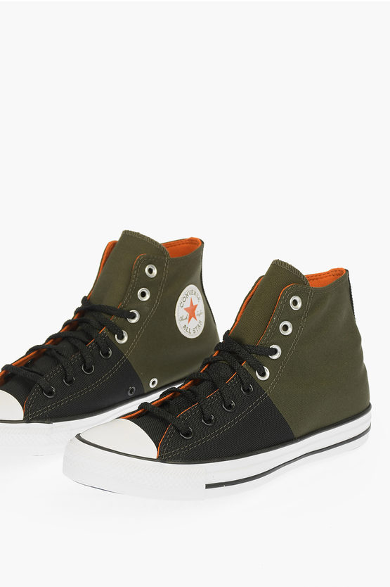 Converse All Star Fabric Sneakers In Green