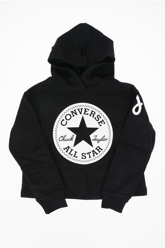 Converse Kids' All Star Hoodie Sweatshirt In Black