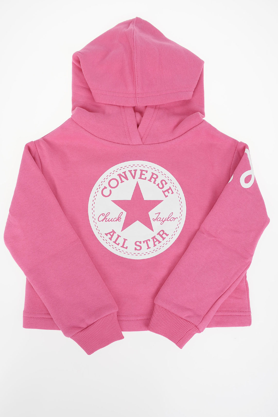Shop Converse Ladies Radiating Love Classic Fit Pink Ladies Hoodie