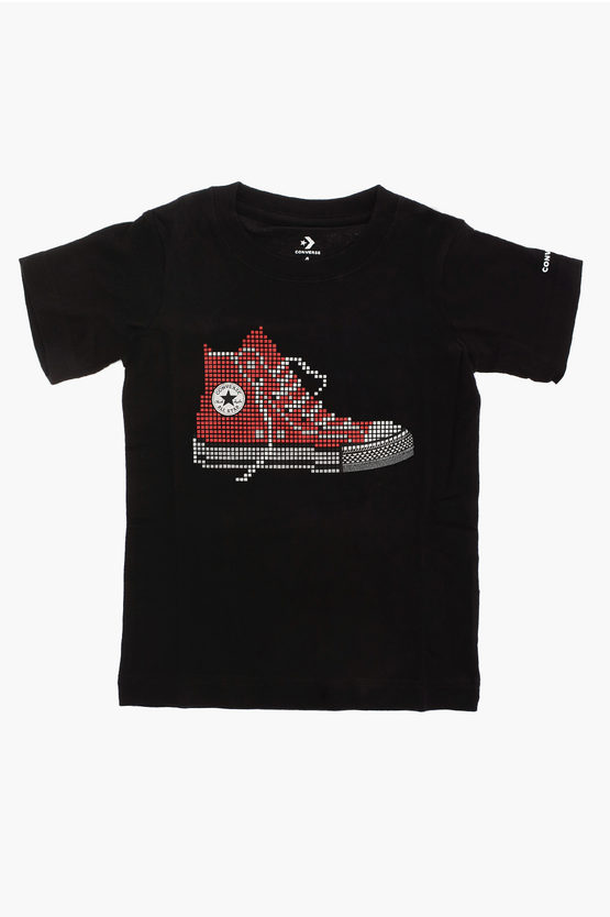Converse Kids' All Star Jersey T-shirt In Black