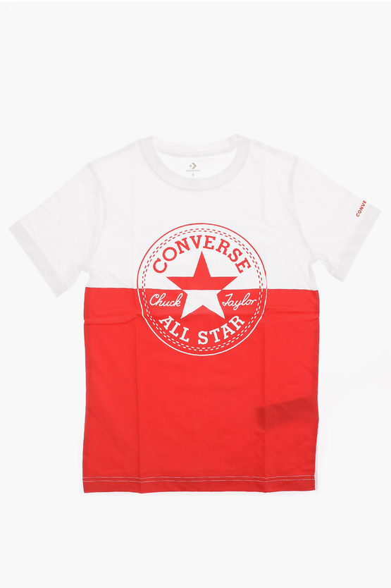 ALL STAR Logo-Print Two-Tone T-shirt