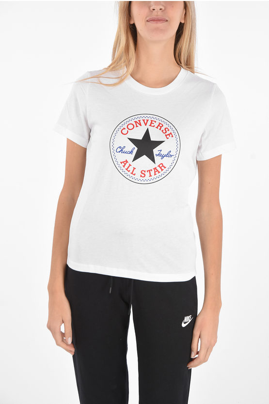 Converse All Star Printed T-shirt In Neutral