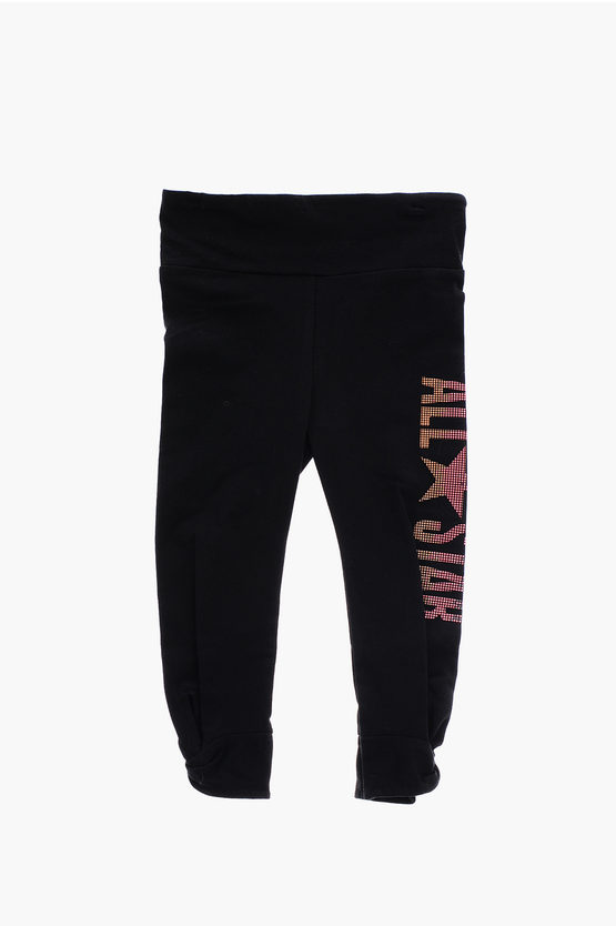 ALL STAR Set Leggings e Felpa Leggera con Logo in Strass