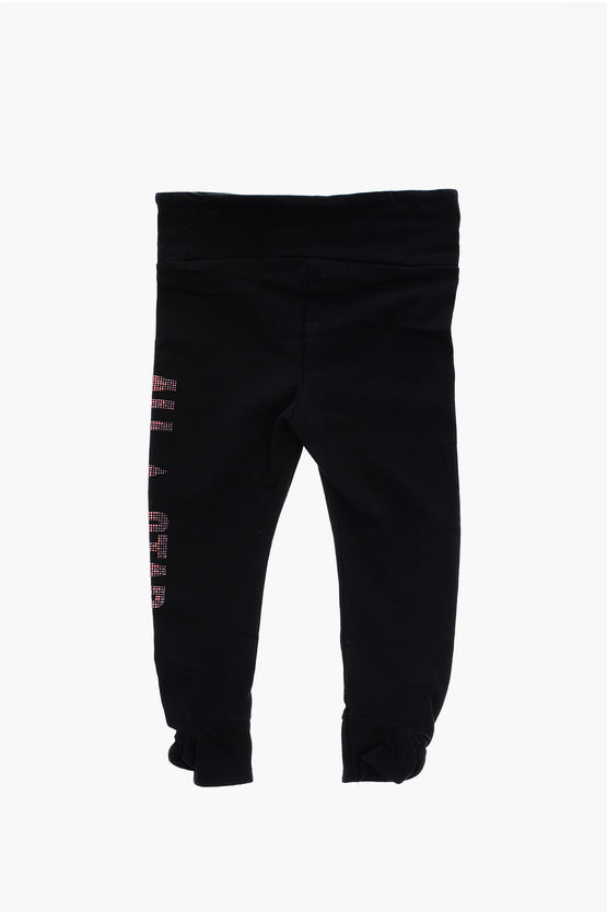 ALL STAR Set Leggings e Felpa Leggera con Logo in Strass