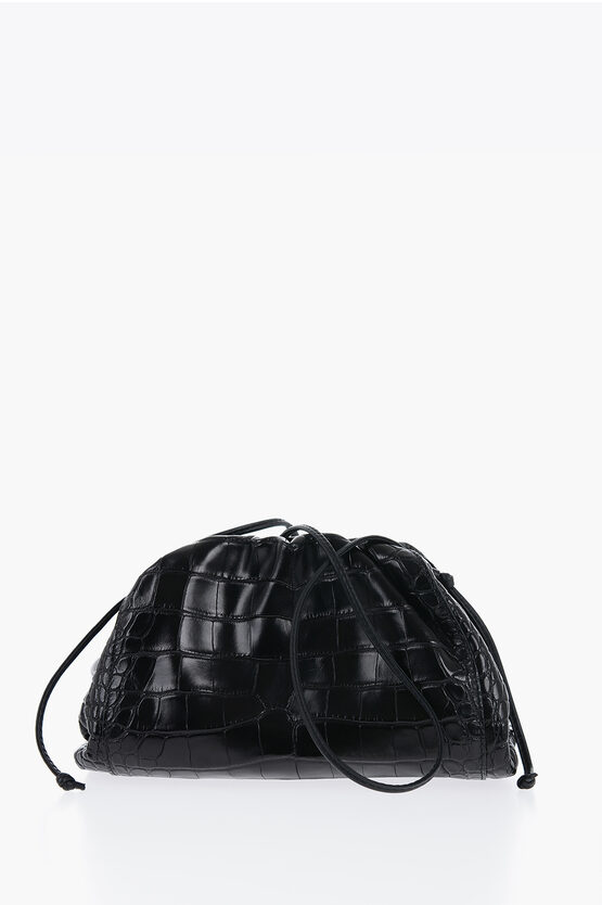 Bottega Veneta Alligator Skin Pouch With Magnetic Closure