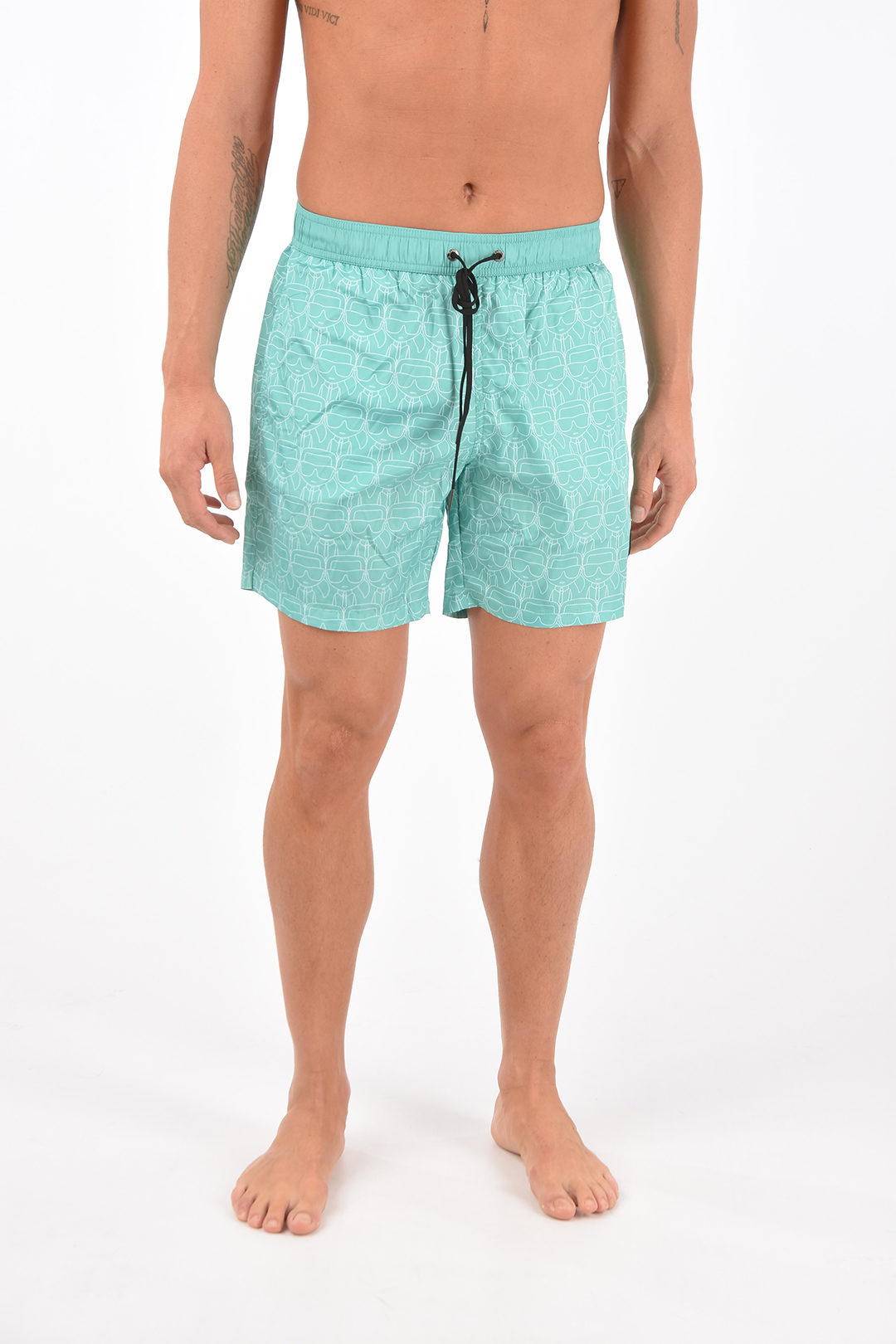 KARL LAGERFELD KIDS Printed swim shorts