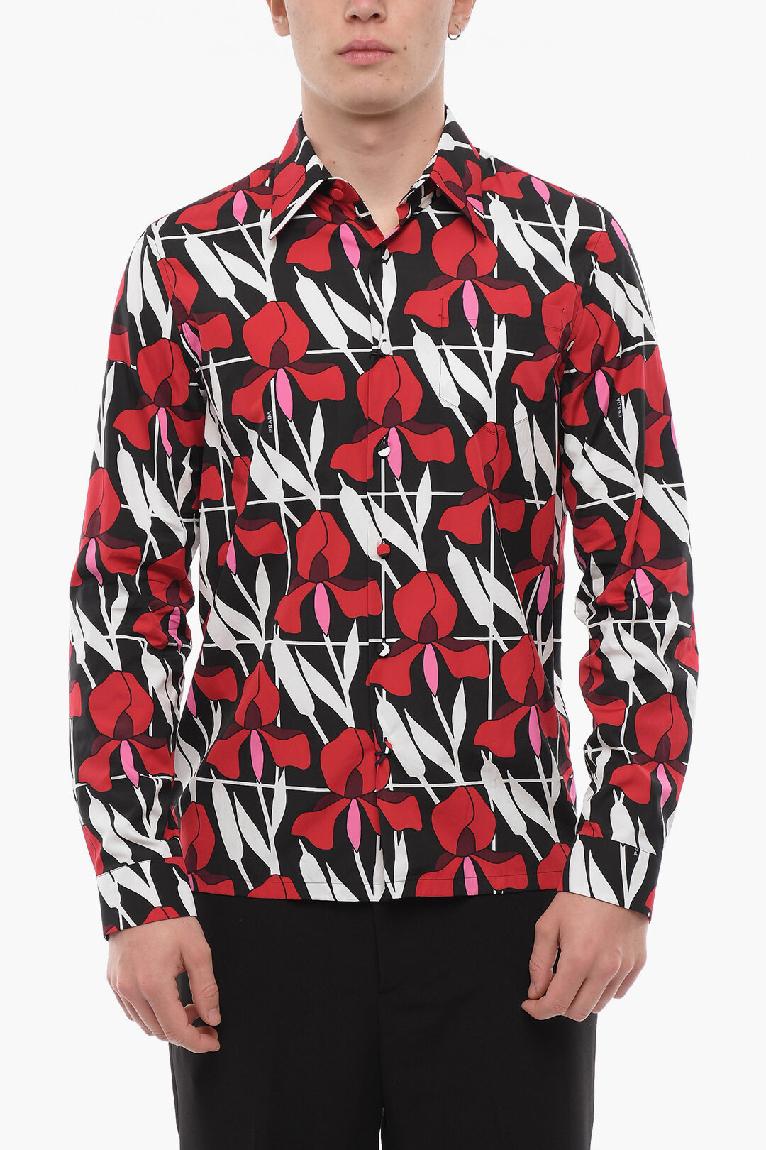 Prada Allover Print Long Sleeved Shirt men - Glamood Outlet