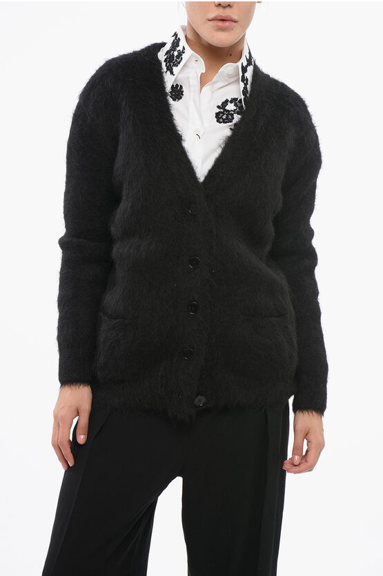 Givenchy Alpaca Blend Cardigan With 2 Pockets