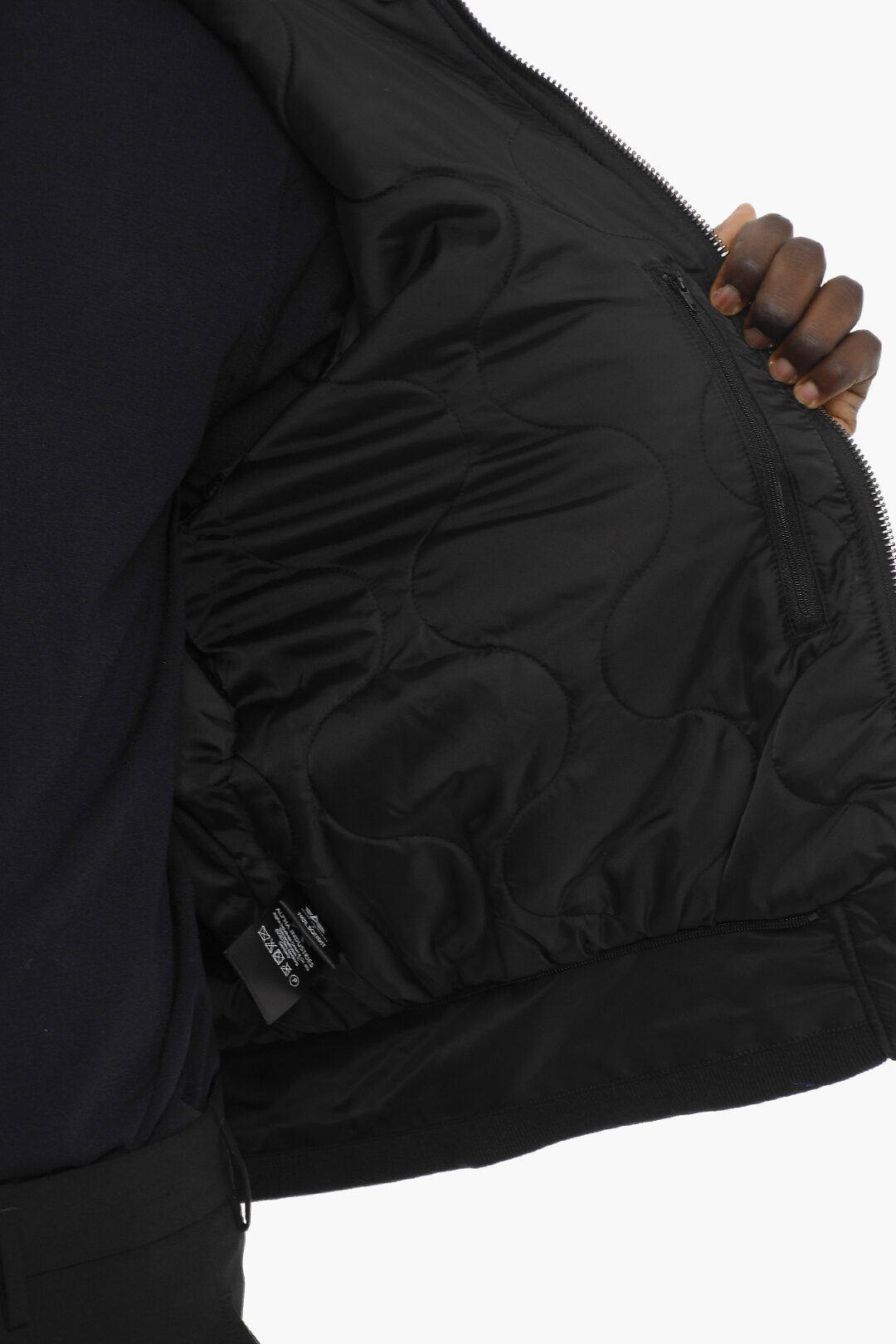 Neil Barrett ALPHA INDUSTRIES Padded HYBRID Jacket with Removable ...