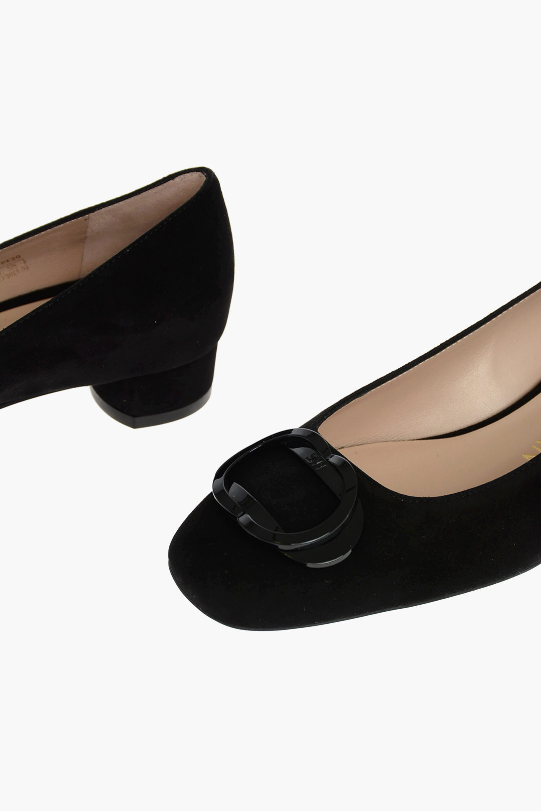 stuart weitzman black suede flats