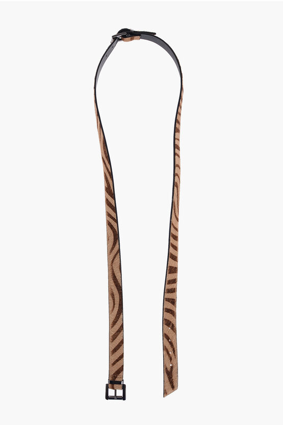 Animal Patterned Ponyskin Shoulder Strap