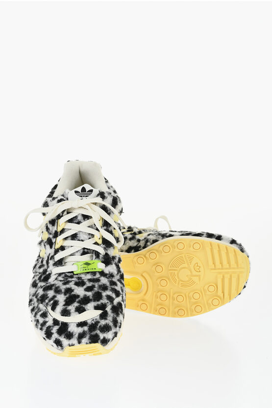 Adidas Animal patterned Sherpa Fabric ZX 8020 Low Top Sneakers