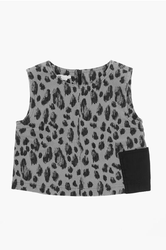 Dior Animal Patterned Sleeveless Top
