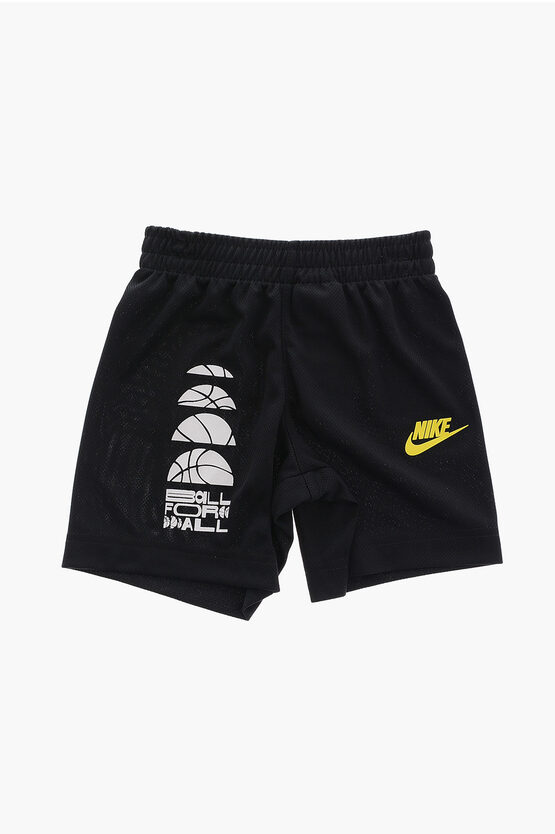 Animal Print T-Shirt and Shorts Set with Elastic Waistband