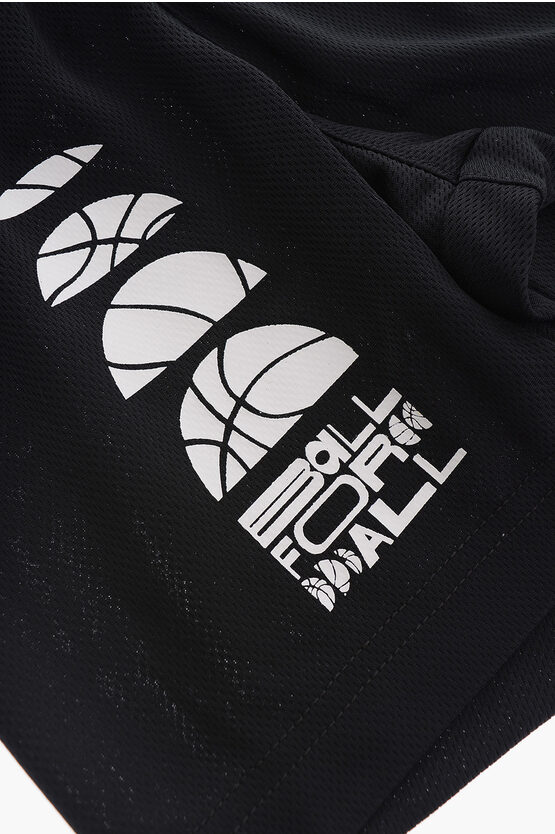 Animal Print T-Shirt and Shorts Set with Elastic Waistband