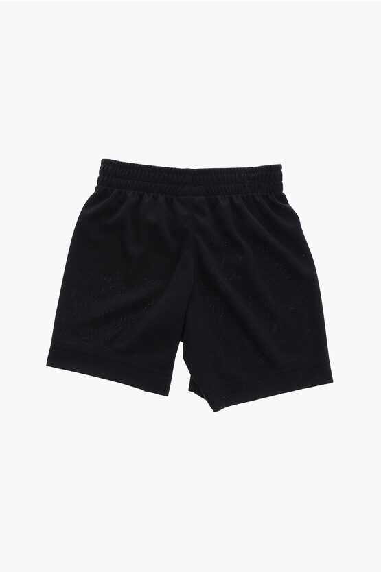 Animal Print T-Shirt and Shorts Set with Elastic Waistband