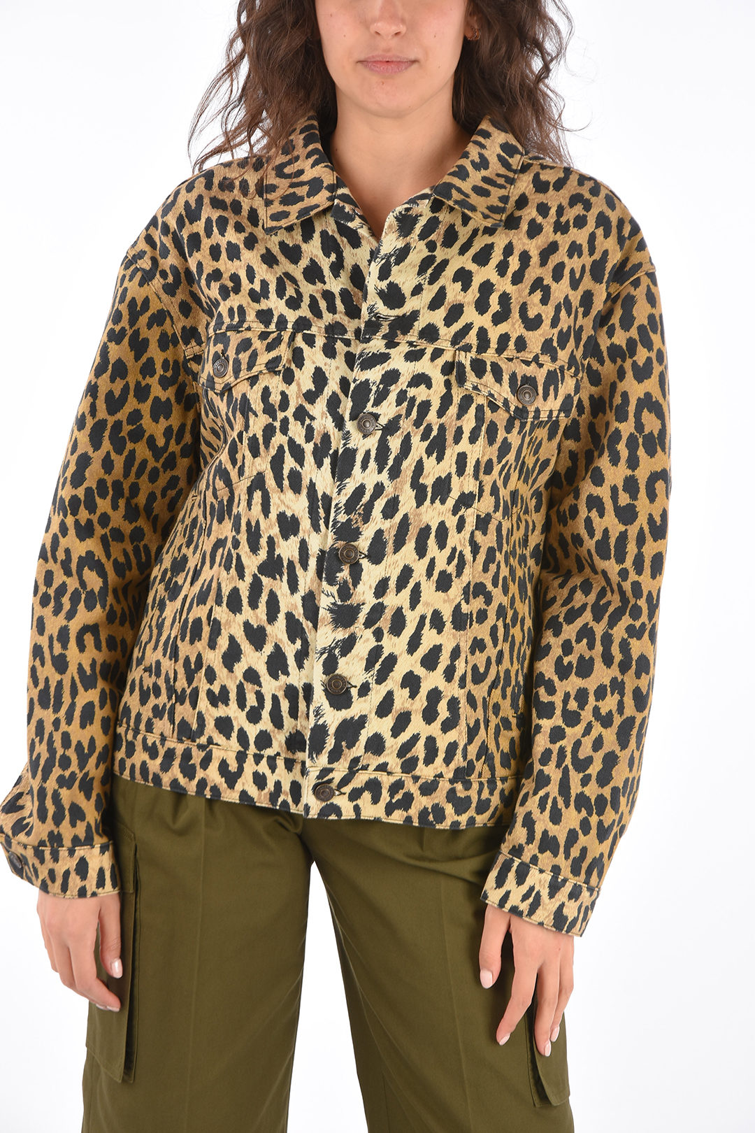 Lennon Leopard Denim Jacket – Paint Chips & Glitter Boutique