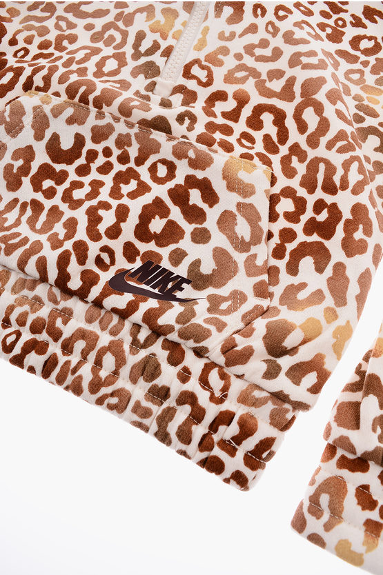 Animal Printed Hoodie and Leggings Set