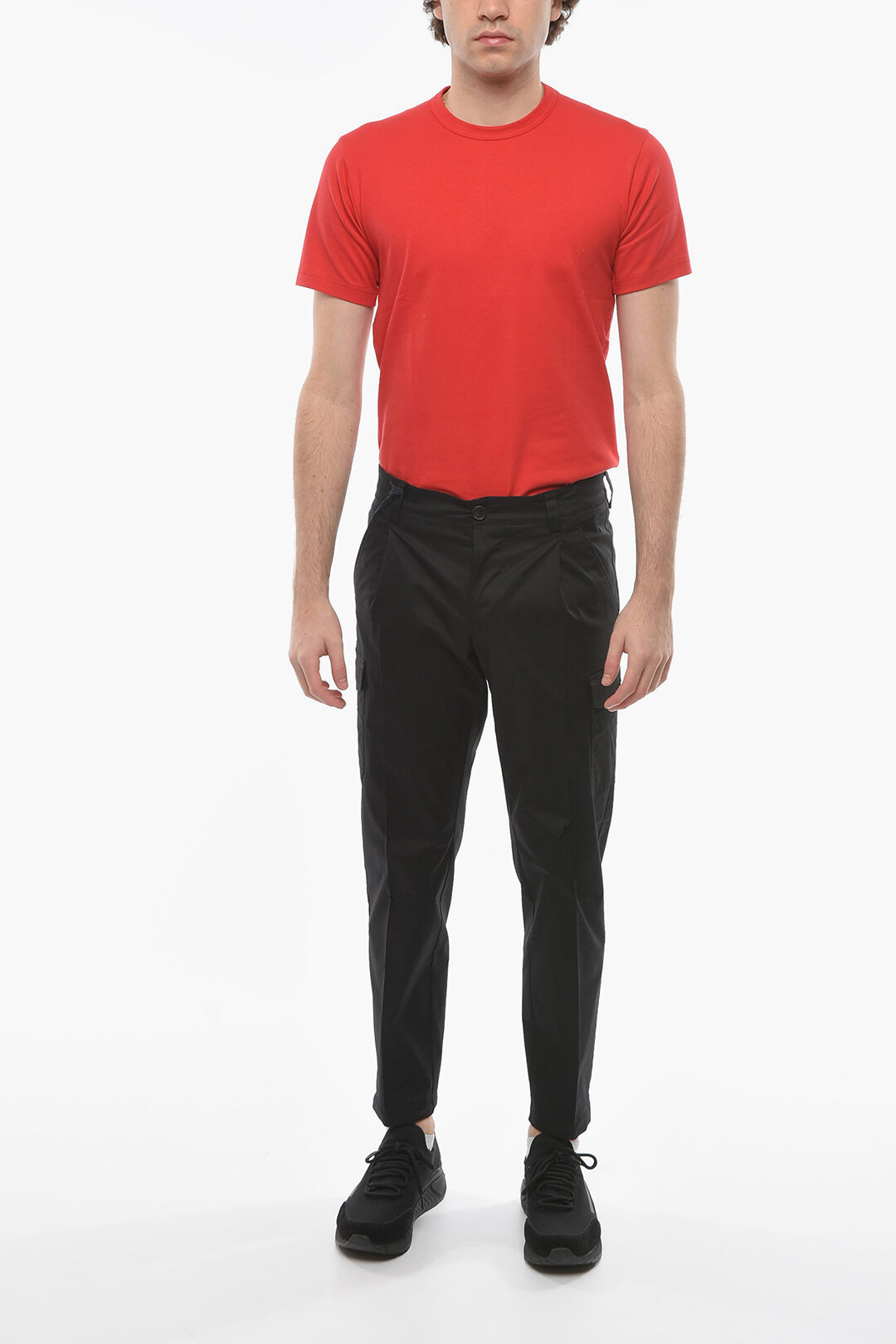 Prada Ankle Drawstring Twill Cotton Cargo Pants men