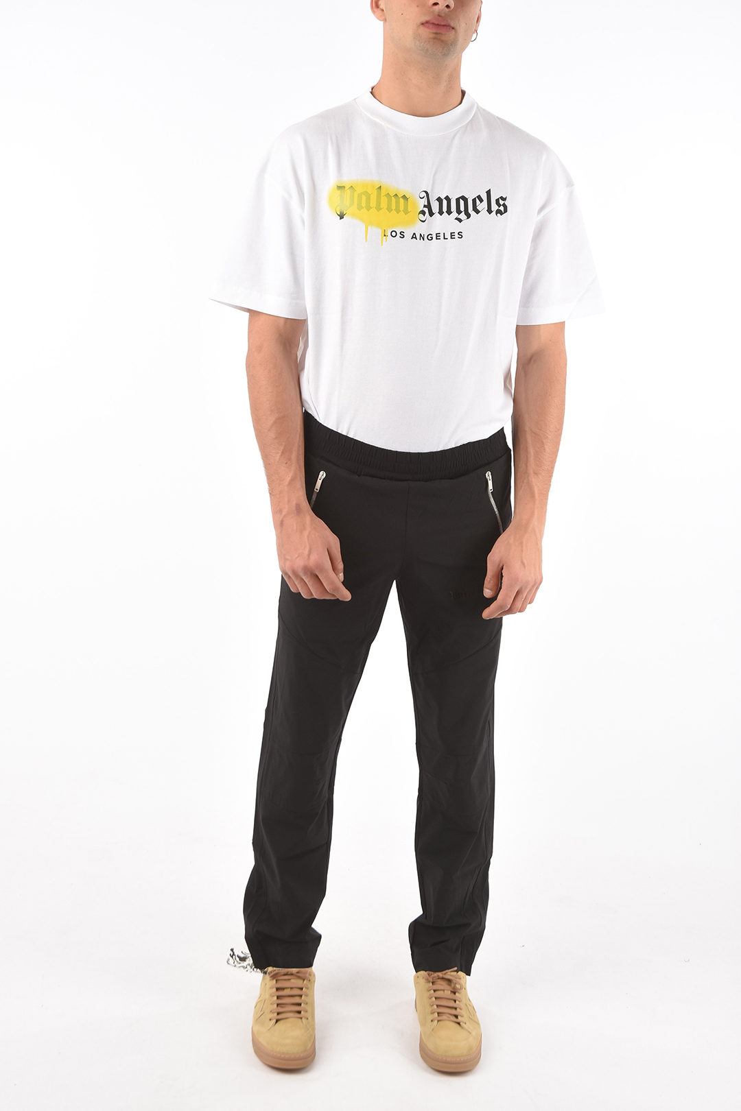 Palm Angels ankle zip EXCLUSIVE track pants men Glamood Outlet