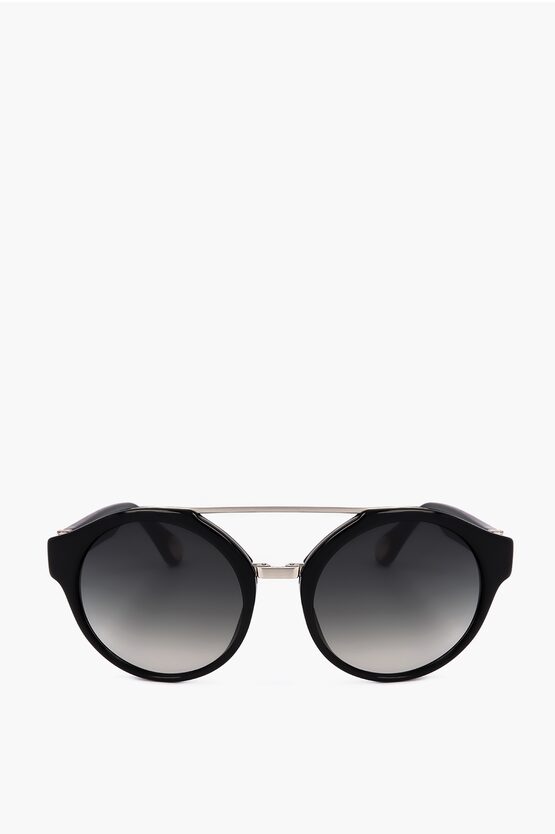 Linda Farrow Ann Demeulemeester Oversized Sunglasses With Metal Bridge
