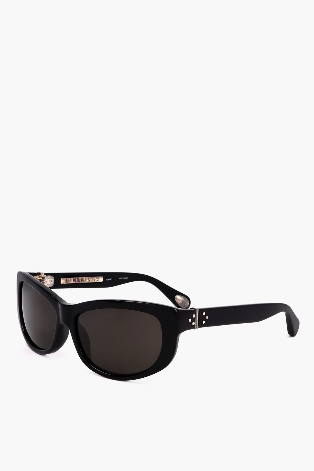 Ann demeulemeester Linda Farrow 眼鏡 Ann Demeulemeester Black Linda Farrow Edition Oval