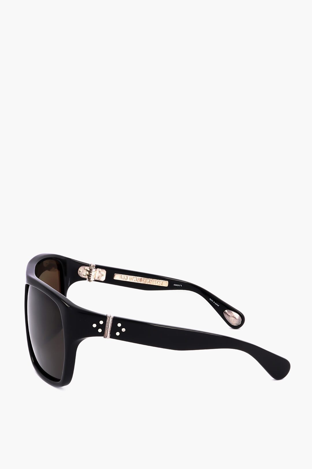 Ann demeulemeester Linda Farrow 眼鏡 Ann Demeulemeester Black Linda Farrow Edition Oval