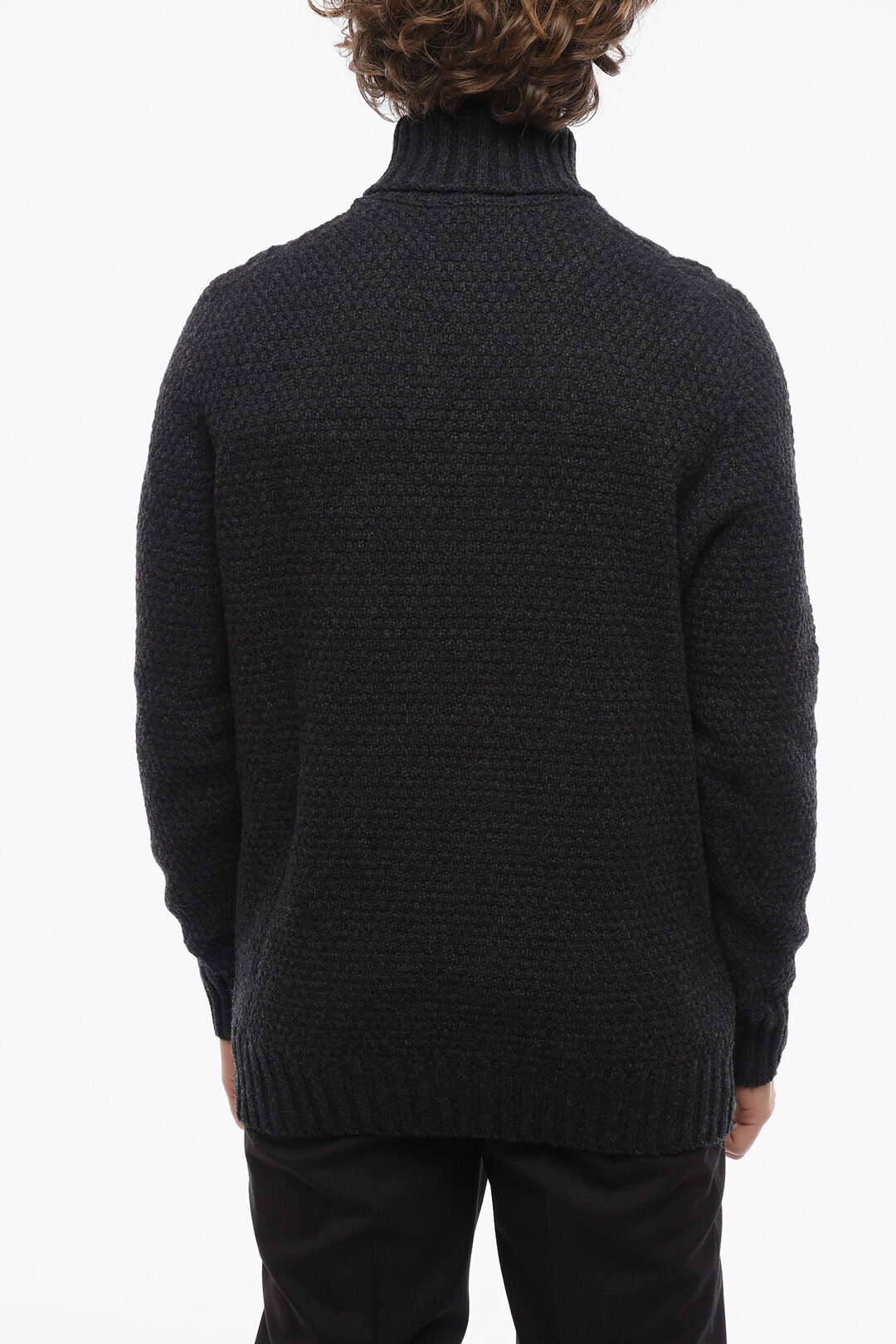 Drumohr Aran Wool Turtleneck Sweater men - Glamood Outlet