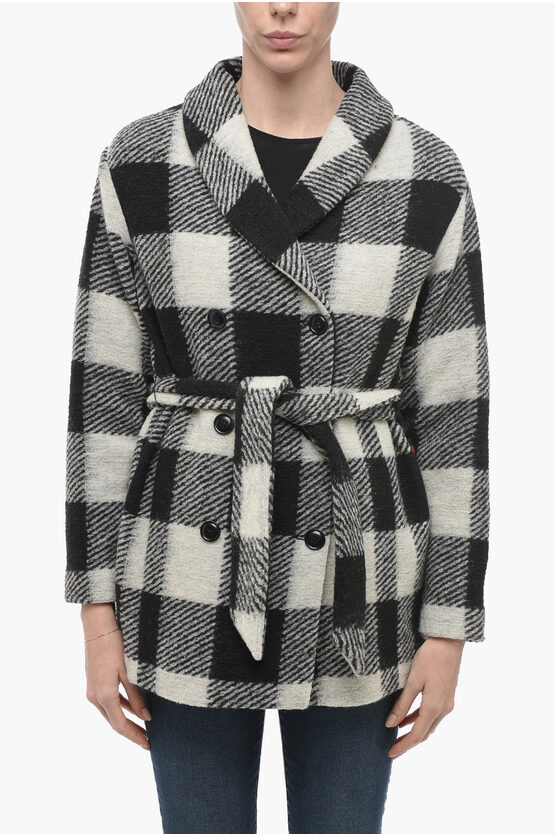 Woolrich Archive Double-breasted Plaid Check Coat