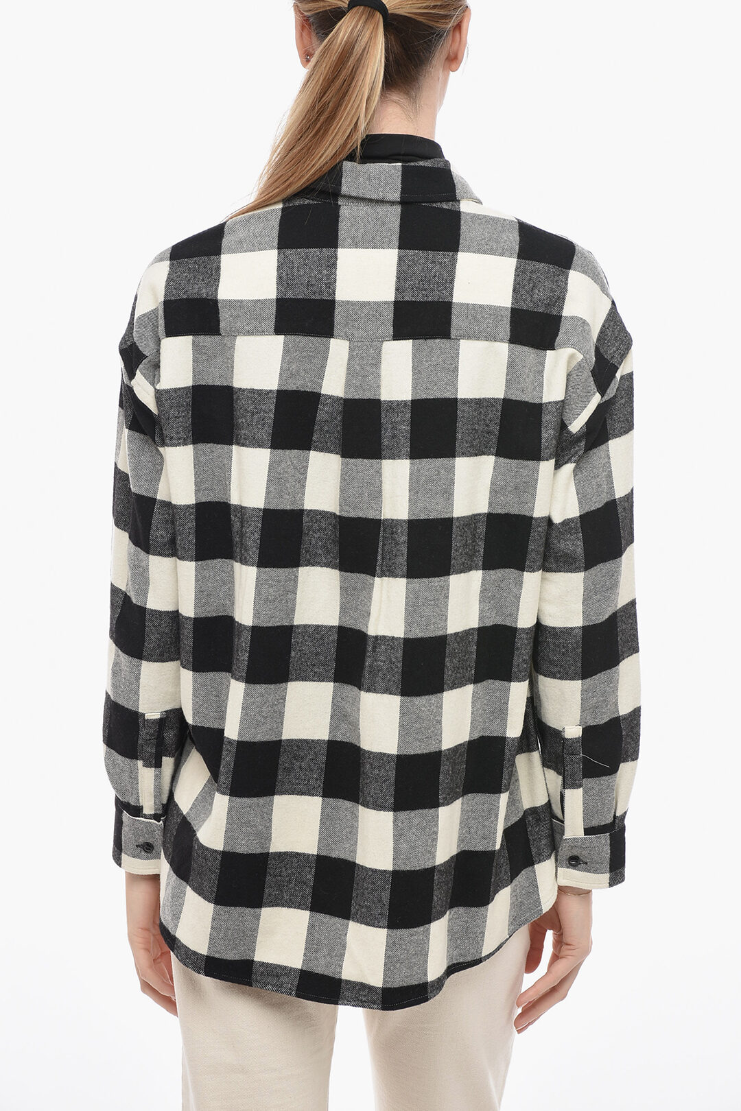 Woolrich ARCHIVE Wool Blended Shirt with Check Pattern women