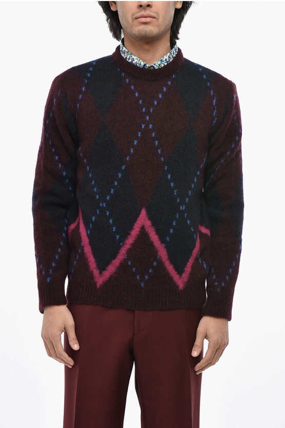 Argyle Motif Crew-N… - image