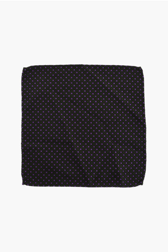 Dsquared2 Argyle Motif Silk Pocket Square