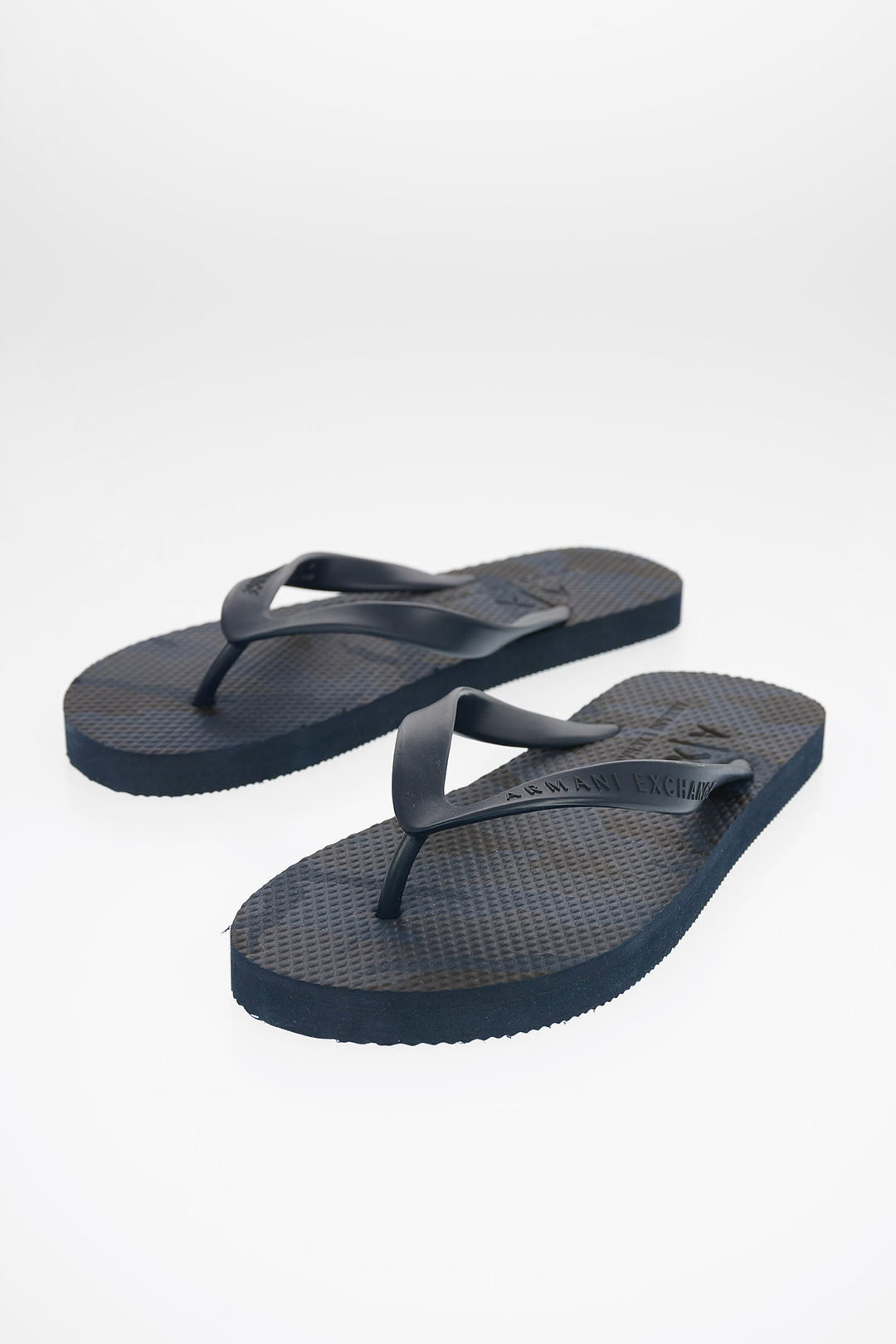 Armani exchange mens flip on sale flops